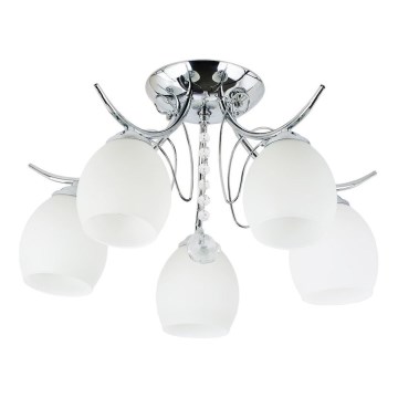 Piestiprināma griestu lampa ELLA 5xE27/15W/230V pulēts hroms
