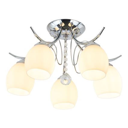 Piestiprināma griestu lampa ELLA 5xE27/15W/230V pulēts hroms