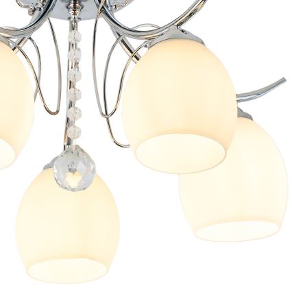 Piestiprināma griestu lampa ELLA 5xE27/15W/230V pulēts hroms