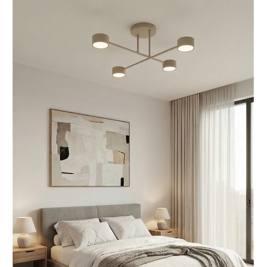 Piestiprināma griestu lampa HALO 4xGX53/10W/230V bēša