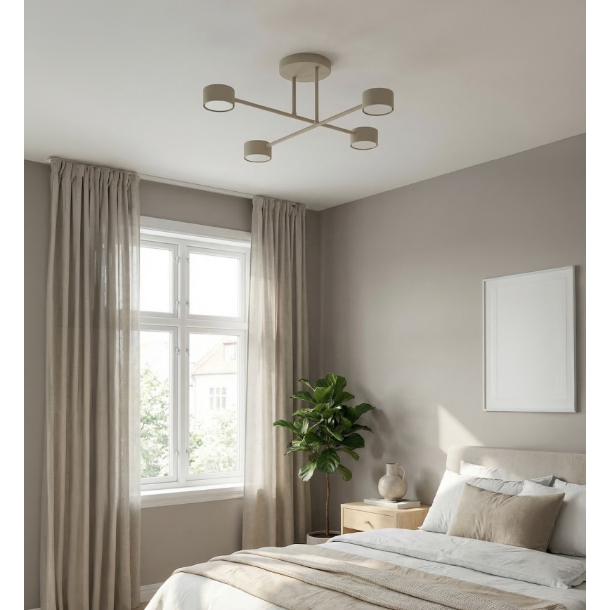 Piestiprināma griestu lampa HALO 4xGX53/10W/230V bēša