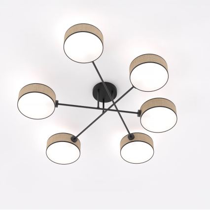 Piestiprināma griestu lampa MAGA 6xE14/10W/230V, bēša