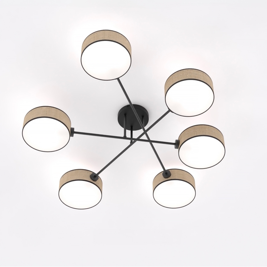 Piestiprināma griestu lampa MAGA 6xE14/10W/230V, bēša