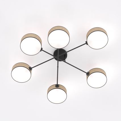 Piestiprināma griestu lampa MAGA 6xE14/10W/230V, bēša