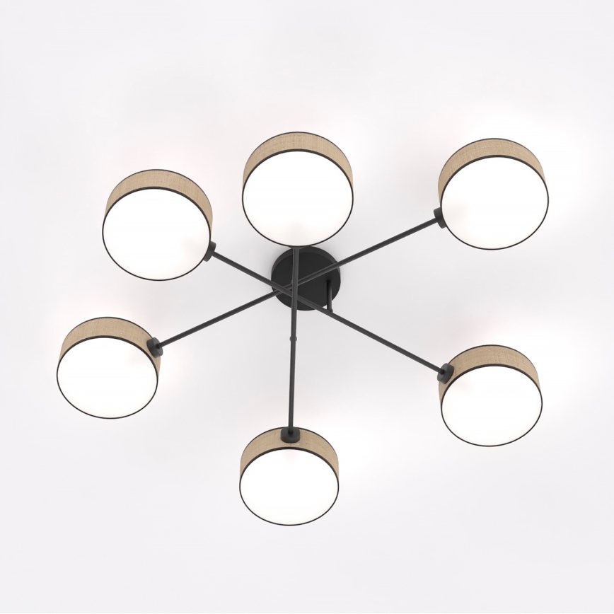 Piestiprināma griestu lampa MAGA 6xE14/10W/230V, bēša