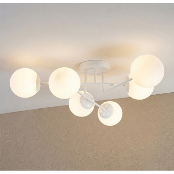 Piestiprināma griestu lampa MALENA 6xE14/5W/230V balta