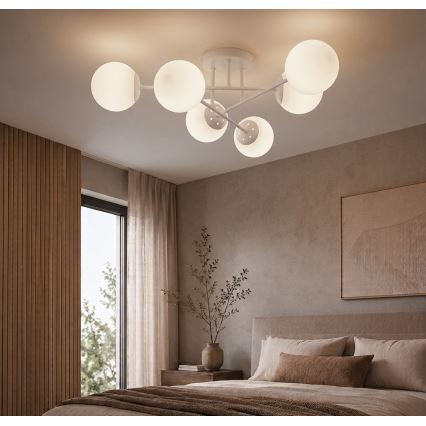 Piestiprināma griestu lampa MALENA 6xE14/5W/230V balta