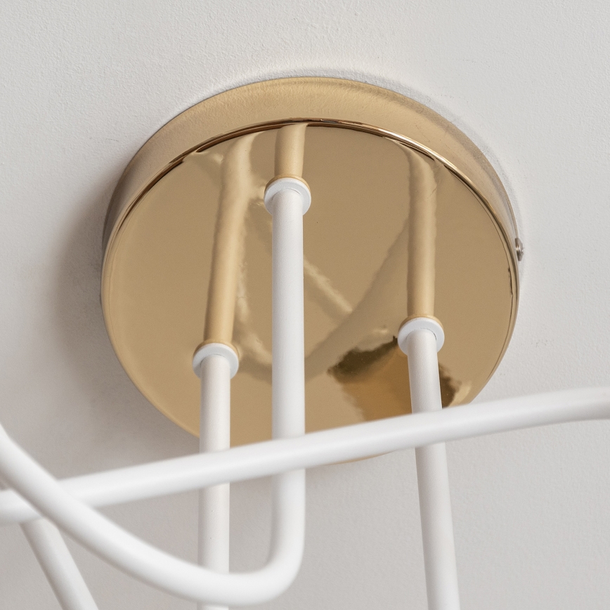 Piestiprināma griestu lampa OXFORD 3xE27/15W/230V zelta/balta