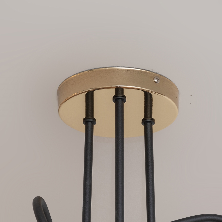 Piestiprināma griestu lampa OXFORD 3xE27/15W/230V zeltaina/melna