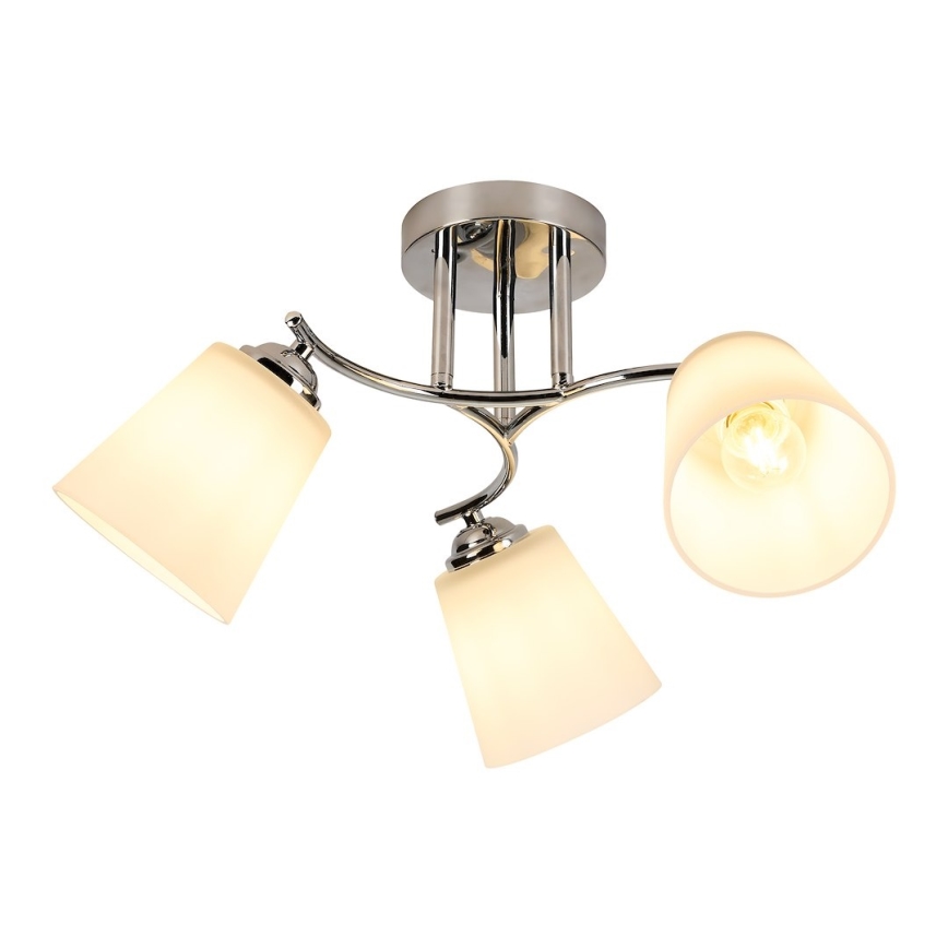 Piestiprināma griestu lampa PAFOS 3xE27/15W/230V glancēts hroms