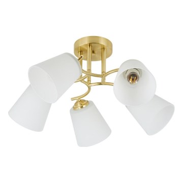 Piestiprināma griestu lampa PAFOS 5xE27/15W/230V, zelta