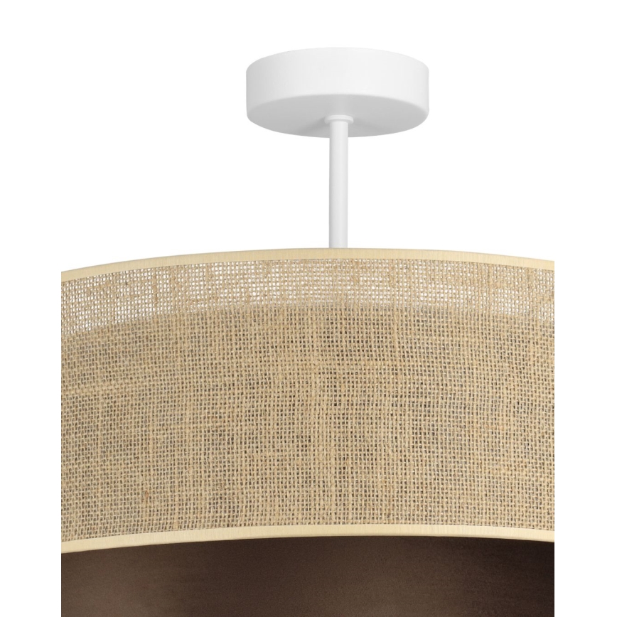 Piestiprināma griestu lampa SARTA 1xE27/60W/230V Ø 45 cm brūna/džuta