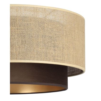 Piestiprināma griestu lampa SARTA 1xE27/60W/230V Ø 45 cm brūna/džuta