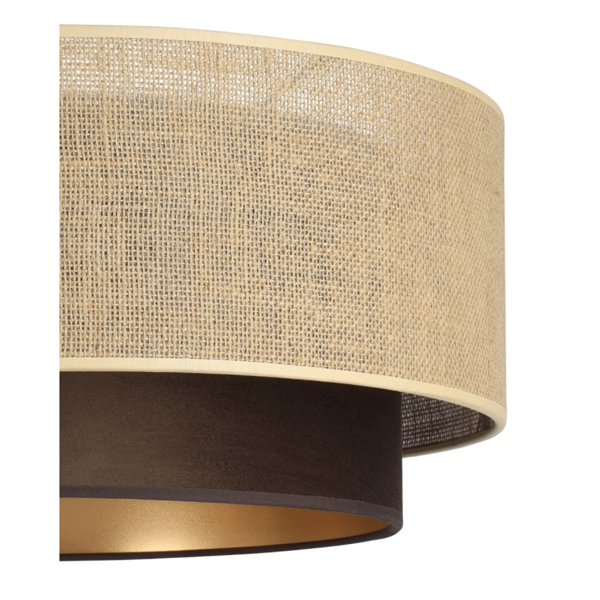 Piestiprināma griestu lampa SARTA 1xE27/60W/230V Ø 45 cm brūna/džuta