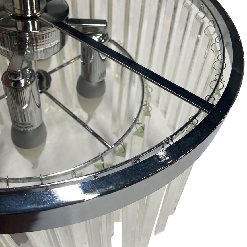 Piestiprināma griestu lampa VETRO 4xE14/40W/230V spīdīgs hroms
