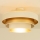 Piestiprināma griestu lampa WENTA 1xE27/60W/230V Ø 50 cm bēša/zelta