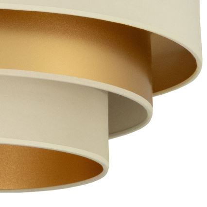 Piestiprināma griestu lampa WENTA 1xE27/60W/230V Ø 50 cm bēša/zelta