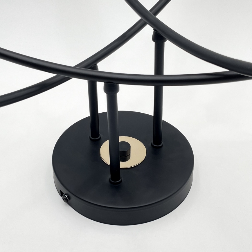 Piestiprināma griestu lustra ANYA 6xE27/15W/230V melna/zelta