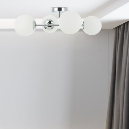 Piestiprināma griestu lustra MADDIE 4xE14/5W/230V spīdīgs hroms