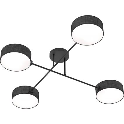 Piestiprināma griestu lustra MAGA 4xE14/10W/230V melna