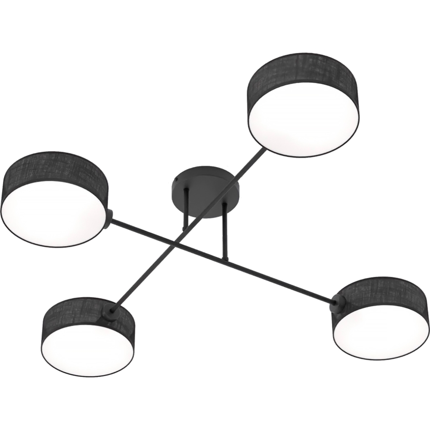 Piestiprināma griestu lustra MAGA 4xE14/10W/230V melna