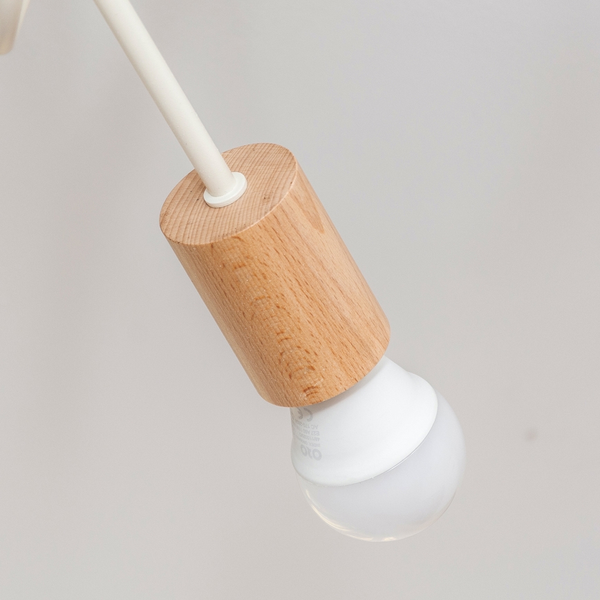 Piestiprināma griestu lustra OXFORD 2xE27/15W/230V priede/krēmīga