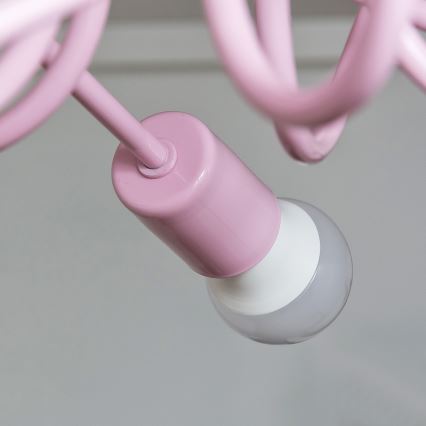 Piestiprināma griestu lustra OXFORD 3xE27/15W/230V rozā