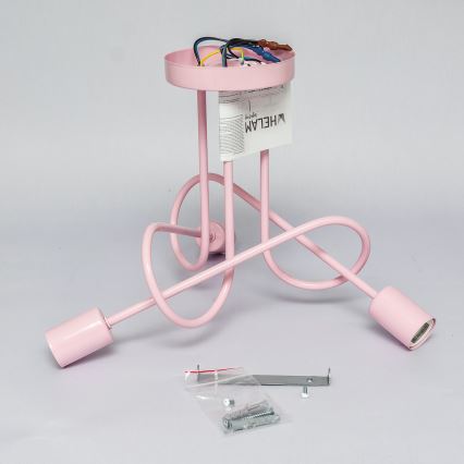 Piestiprināma griestu lustra OXFORD 3xE27/15W/230V rozā