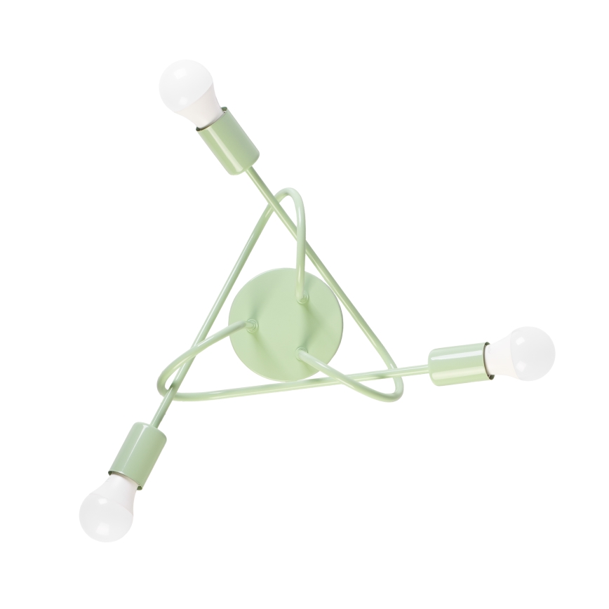 Piestiprināma griestu lustra OXFORD 3xE27/15W/230V zaļa