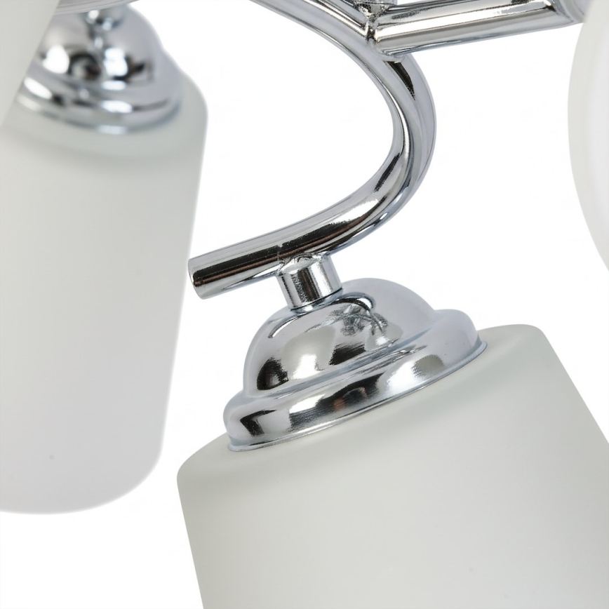 Piestiprināma griestu lustra PAFOS 5xE27/15W/230V ar spīdīgu hromētu apdari