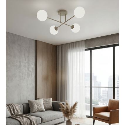 Piestiprināma griestu lustra ROMA 4xE14/10W/230V bēša