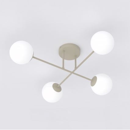 Piestiprināma griestu lustra ROMA 4xE14/10W/230V bēša