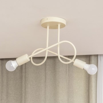 Piestiprināma lustra OXFORD 2xE27/15W/230V krēmkrāsā