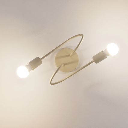 Piestiprināma lustra OXFORD 2xE27/15W/230V krēmkrāsā