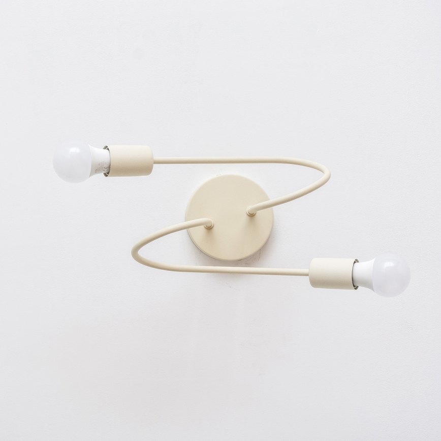 Piestiprināma lustra OXFORD 2xE27/15W/230V krēmkrāsā