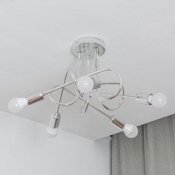 Piestiprināma lustra OXFORD 5xE27/15W/230V glancēts hroms