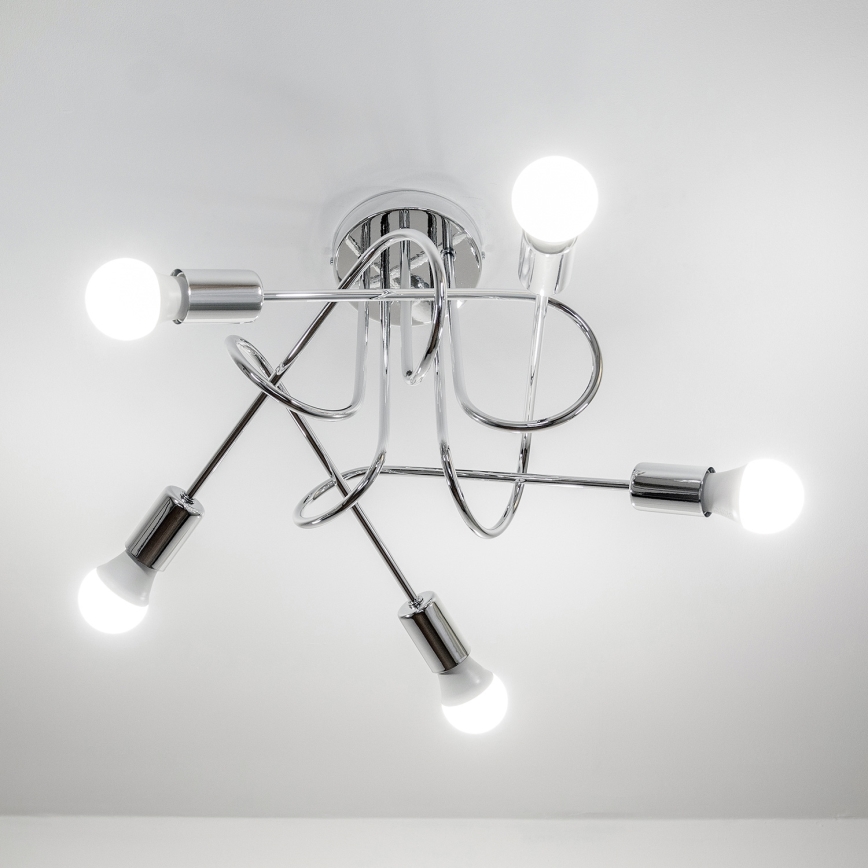 Piestiprināma lustra OXFORD 5xE27/15W/230V glancēts hroms