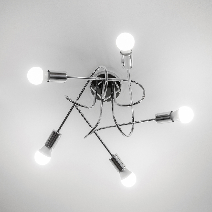 Piestiprināma lustra OXFORD 5xE27/15W/230V glancēts hroms