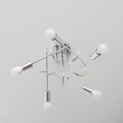 Piestiprināma lustra OXFORD 5xE27/15W/230V glancēts hroms