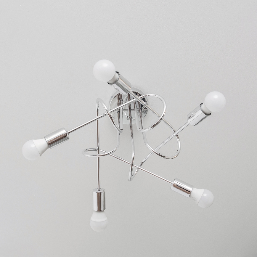 Piestiprināma lustra OXFORD 5xE27/15W/230V glancēts hroms