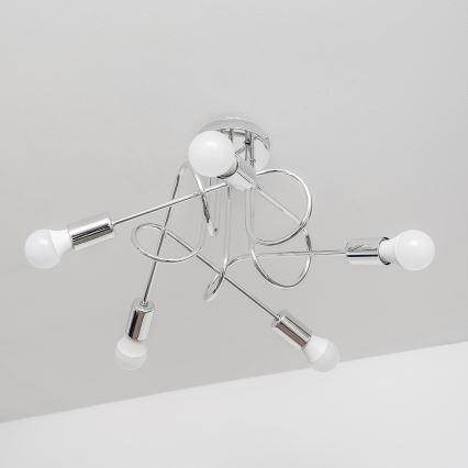 Piestiprināma lustra OXFORD 5xE27/15W/230V glancēts hroms