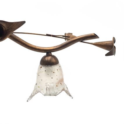 Piestiprināmā lustra ROZETA 4xE14/40W/230V bronzas krāsa