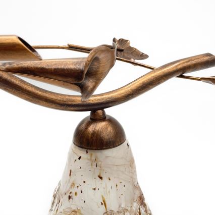 Piestiprināmā lustra ROZETA 4xE14/40W/230V bronzas krāsa