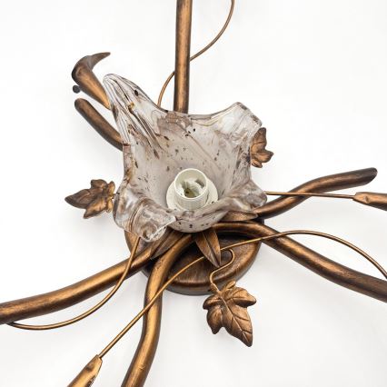 Piestiprināmā lustra ROZETA 4xE14/40W/230V bronzas krāsa