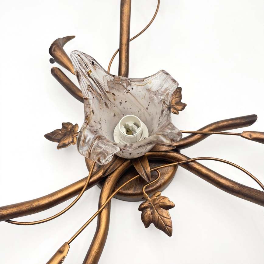 Piestiprināmā lustra ROZETA 4xE14/40W/230V bronzas krāsa