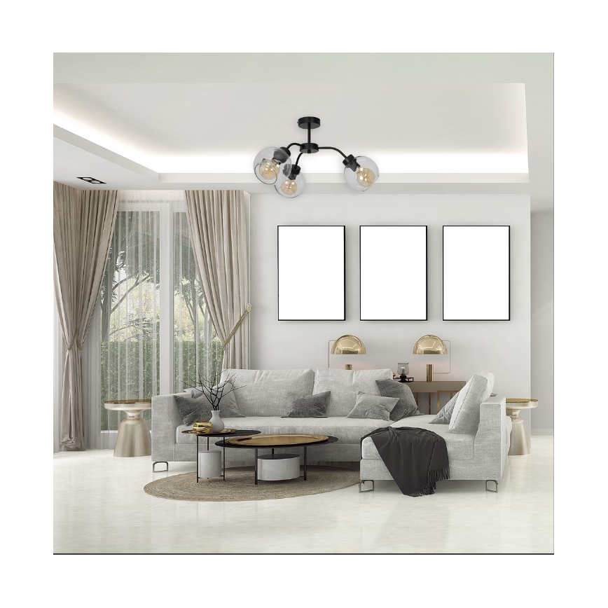 Piestiprināma lustra SOFIA 3xE27/60W/230V caurspīdīga