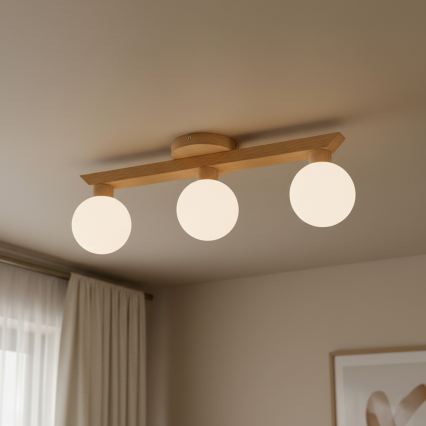 Piestiprināms griestu lustrs ANTONIO 3xG9/5W/230V ozols/balts