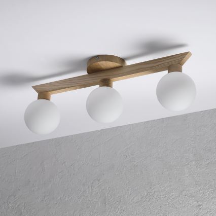 Piestiprināms griestu lustrs ANTONIO 3xG9/5W/230V ozols/balts