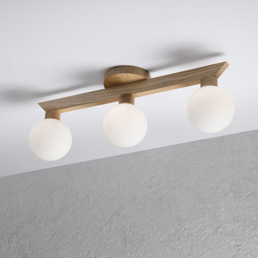 Piestiprināms griestu lustrs ANTONIO 3xG9/5W/230V ozols/balts