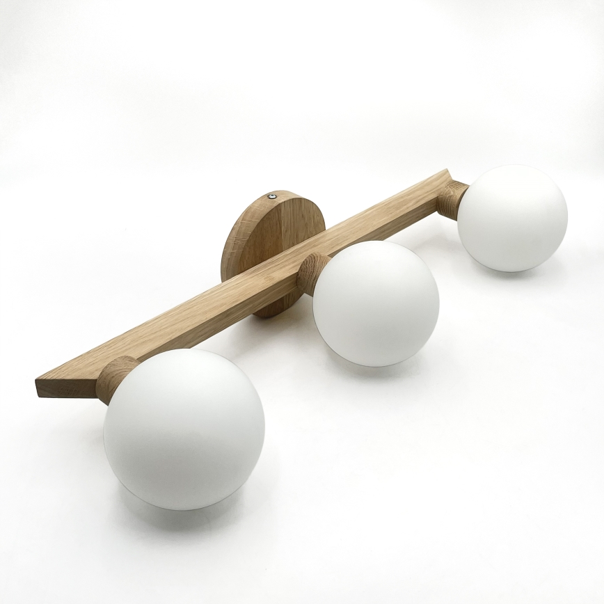 Piestiprināms griestu lustrs ANTONIO 3xG9/5W/230V ozols/balts